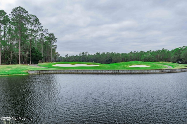 view of water feature featuring golf course view