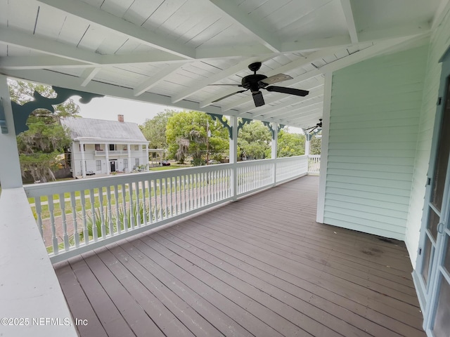 417 N 3rd St, Palatka, FL 32177 - porch with ceiling fan