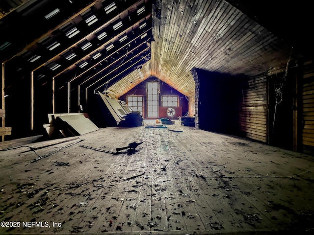 417 N 3rd St, Palatka, FL 32177 - view of unfinished attic