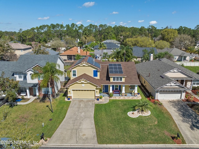 birds eye view of property featuring a residential view