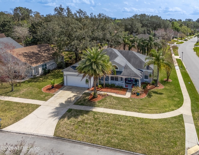 birds eye view of property