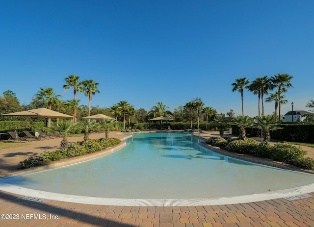 view of pool