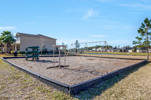 view of community jungle gym