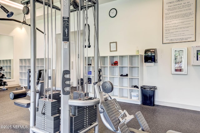 view of exercise room