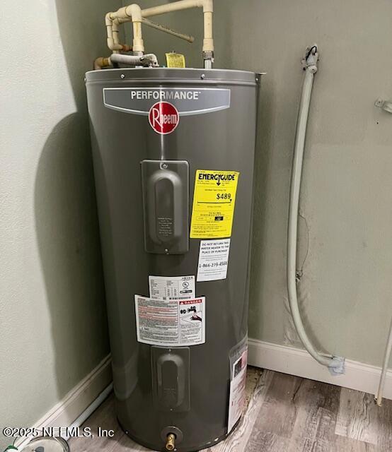 utilities featuring electric water heater