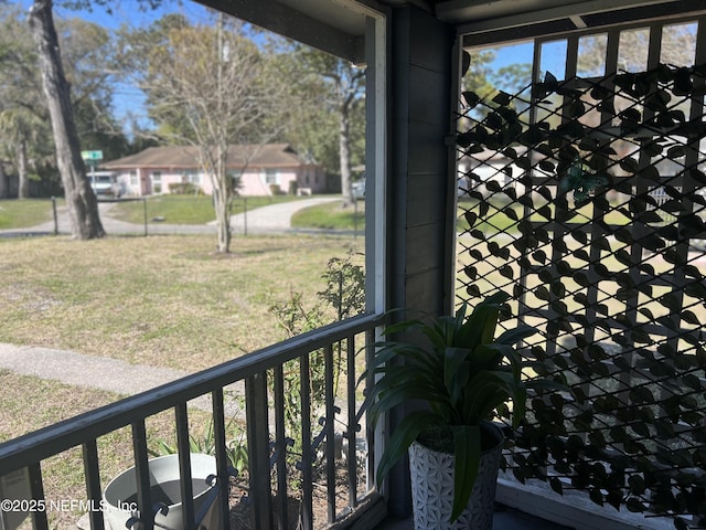 view of balcony