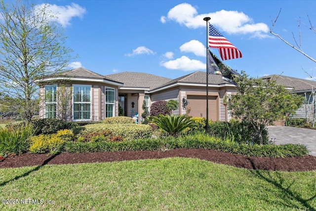 203 Country Brook Ave, Ponte Vedra, FL 32081 - view of front of property featuring driveway, a front lawn, and a garage