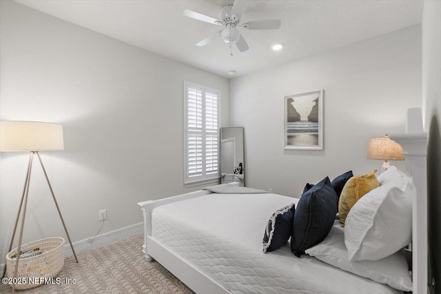 203 Country Brook Ave, Ponte Vedra, FL 32081 - bedroom with baseboards and a ceiling fan