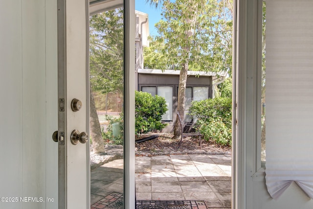 view of doorway to outside