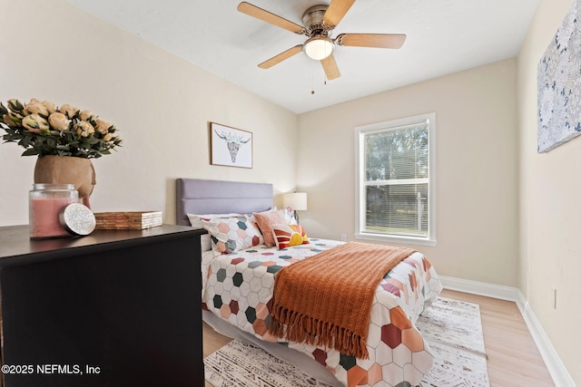 4517 Delta Ave, Jacksonville, FL 32205 - bedroom featuring light wood-style flooring and ceiling fan