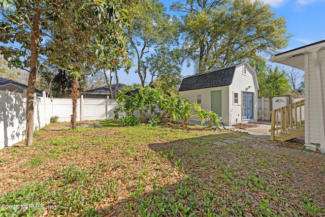 4517 Delta Ave, Jacksonville, FL 32205 - fenced backyard with an outdoor structure