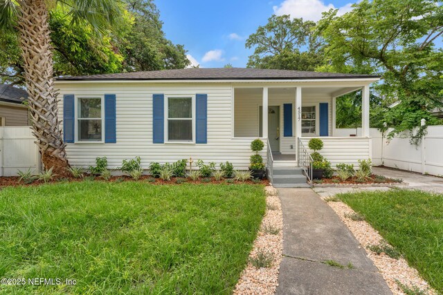 4517 Delta Ave, Jacksonville, FL 32205 - view of front of home featuring a porch