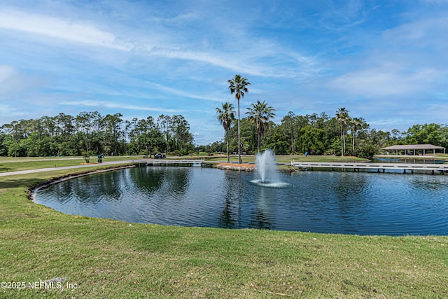 view of water feature