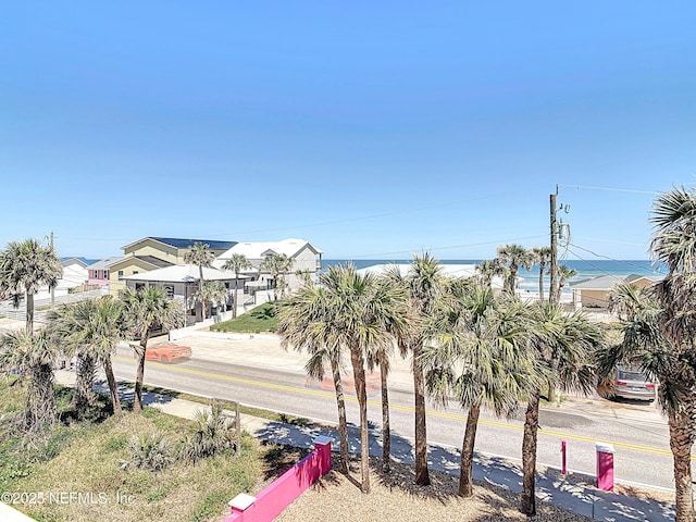 property view of water featuring a residential view