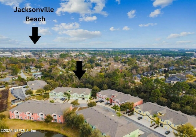 birds eye view of property featuring a residential view