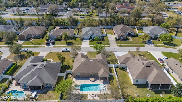 bird's eye view featuring a residential view