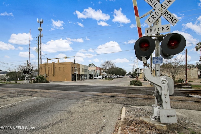 view of road featuring sidewalks