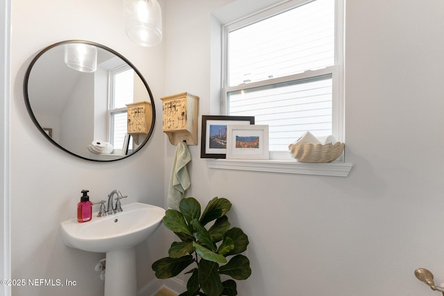 bathroom with a sink