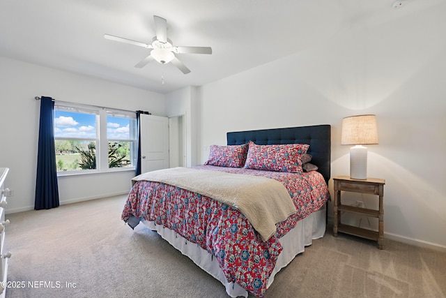 2965 Crossfield Dr, Green Cove Springs, FL 32043 - carpeted bedroom with ceiling fan and baseboards