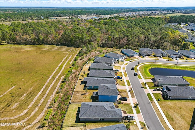 2965 Crossfield Dr, Green Cove Springs, FL 32043 - drone / aerial view featuring a forest view and a residential view
