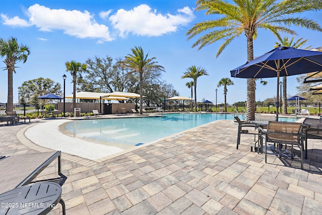 2965 Crossfield Dr, Green Cove Springs, FL 32043 - community pool with a patio area and fence