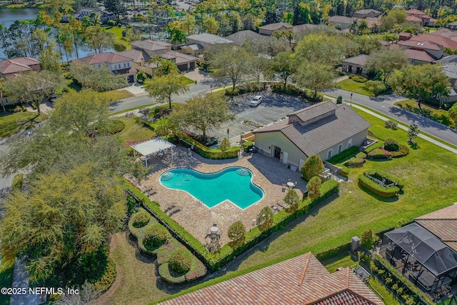 3808 Catania Pl, Jacksonville, FL 32224 - bird's eye view with a residential view