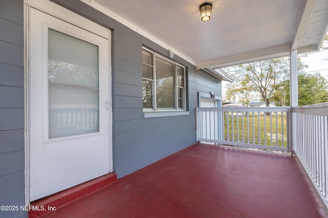 view of patio / terrace featuring a porch