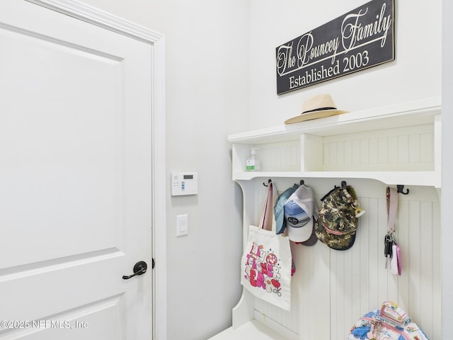 view of mudroom