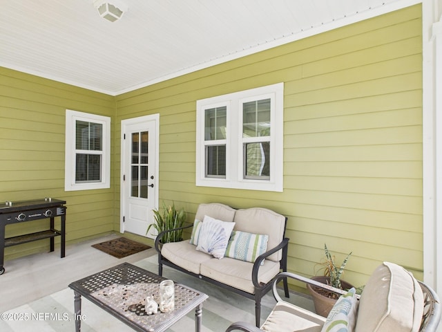 view of patio / terrace with outdoor lounge area