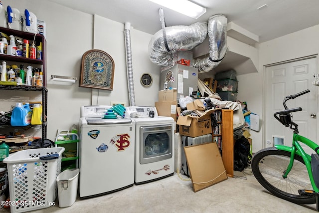 laundry room featuring laundry area and washer and dryer