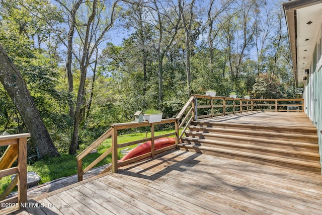 view of wooden terrace