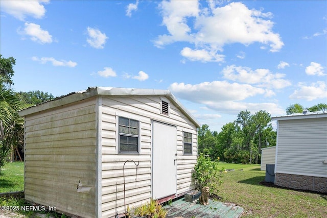 view of shed