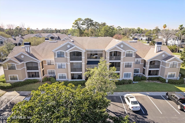 aerial view featuring a residential view