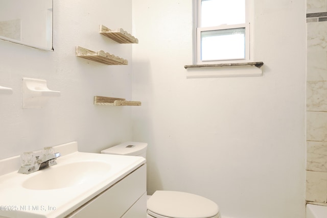 395 Arora Blvd, Orange Park, FL 32073 - full bathroom with toilet, vanity, and walk in shower
