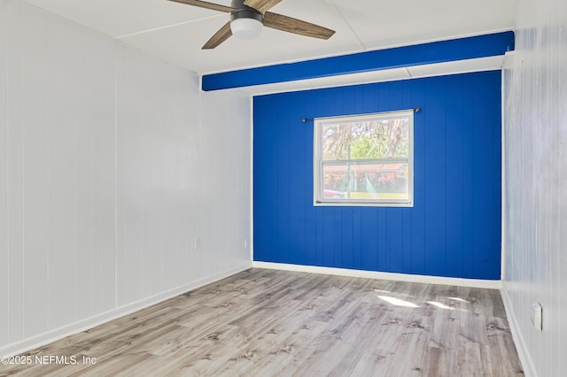 395 Arora Blvd, Orange Park, FL 32073 - unfurnished room featuring baseboards, wood finished floors, and ceiling fan