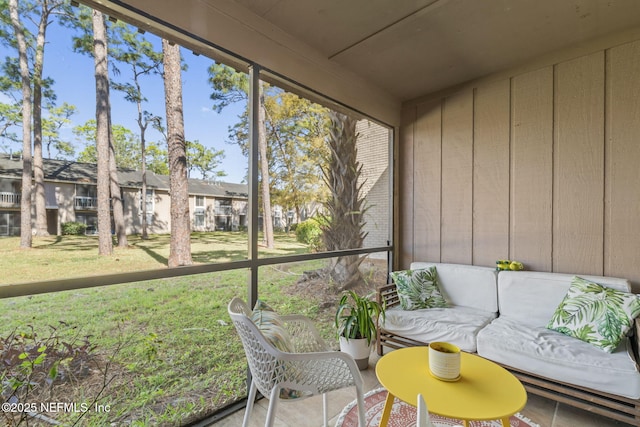 8880 Old Kings Rd S Unit 21, Jacksonville, FL 32257 - sunroom / solarium with an outdoor living space and a residential view