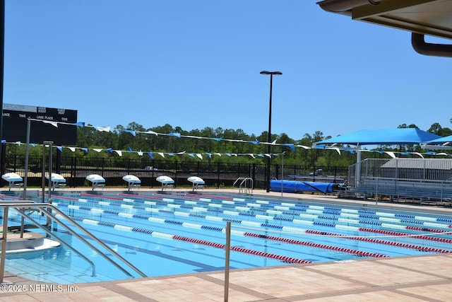 pool with fence