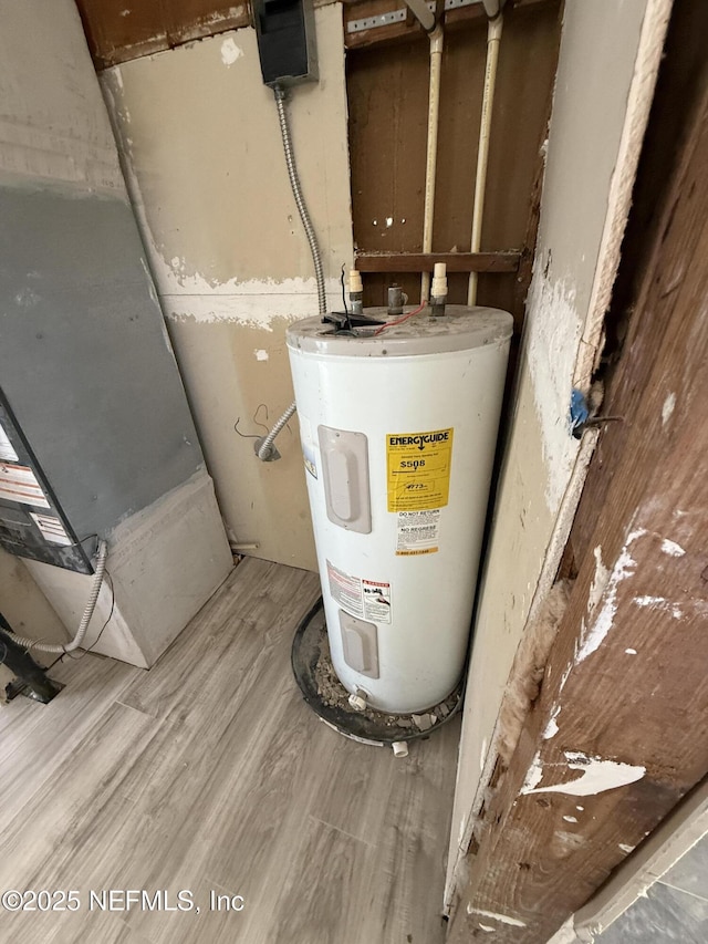 utilities featuring electric water heater