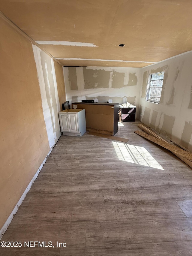 interior space featuring wood finished floors