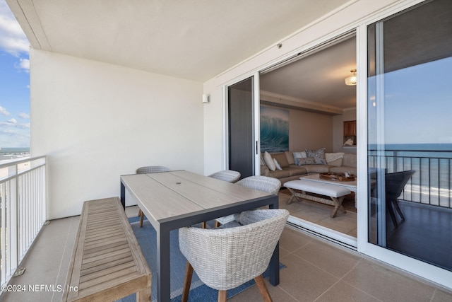 balcony with outdoor lounge area