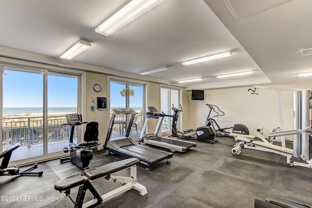 view of exercise room