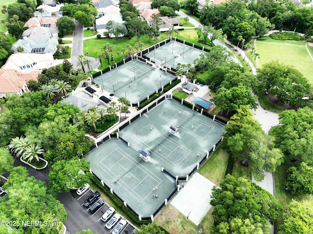 drone / aerial view featuring a residential view