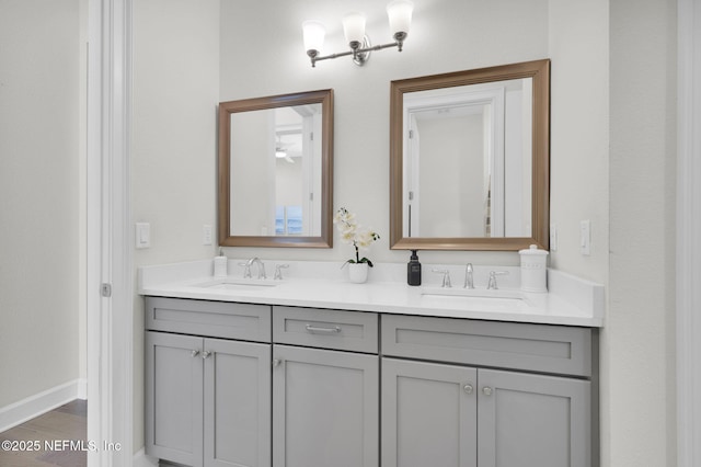 88 Village Grande Dr, Ponte Vedra, FL 32081 - full bath featuring double vanity, baseboards, and a sink