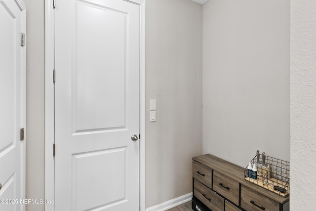 interior space with baseboards