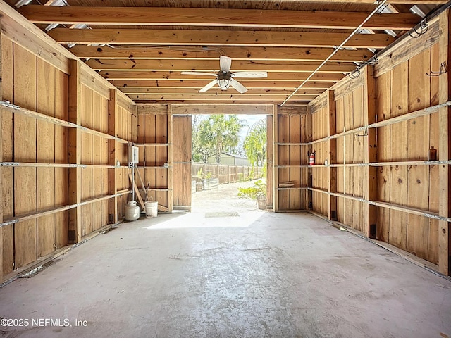 31 Lewis Blvd, Saint Augustine, FL 32084 - garage with ceiling fan