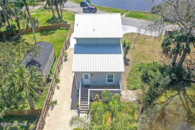 31 Lewis Blvd, Saint Augustine, FL 32084 - drone / aerial view featuring a water view
