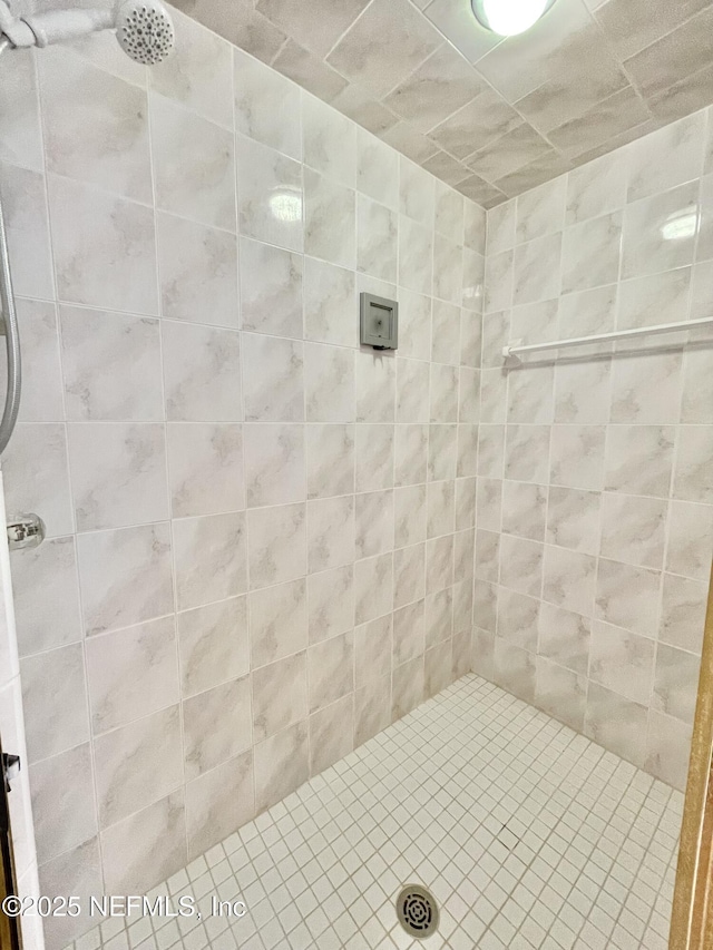 full bathroom with a tile shower