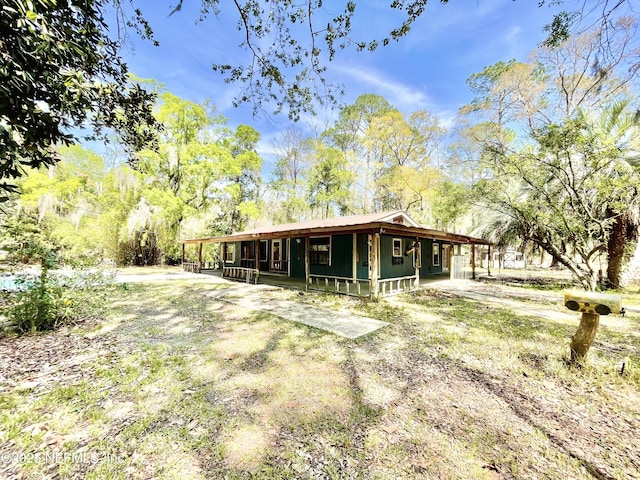 view of rear view of property