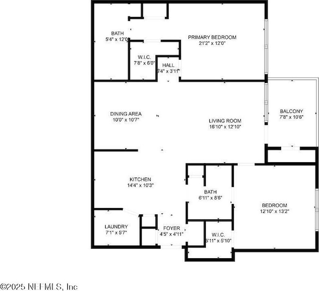 7800 Point Meadows Dr Unit 736, Jacksonville, FL 32256 - floor plan