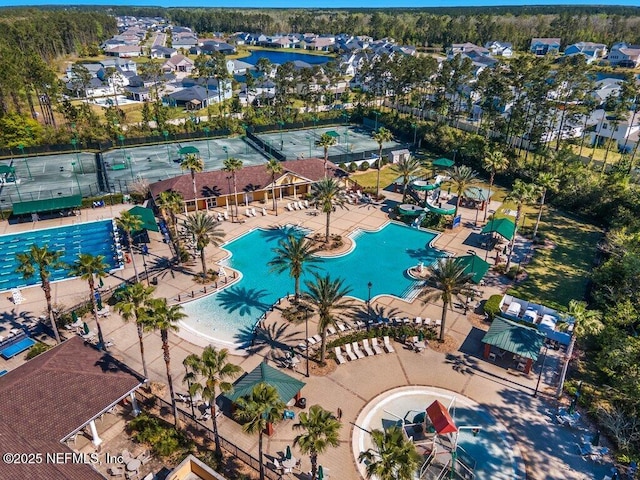 1341 Honeysuckle Dr, Saint Johns, FL 32259 - bird's eye view of a pool